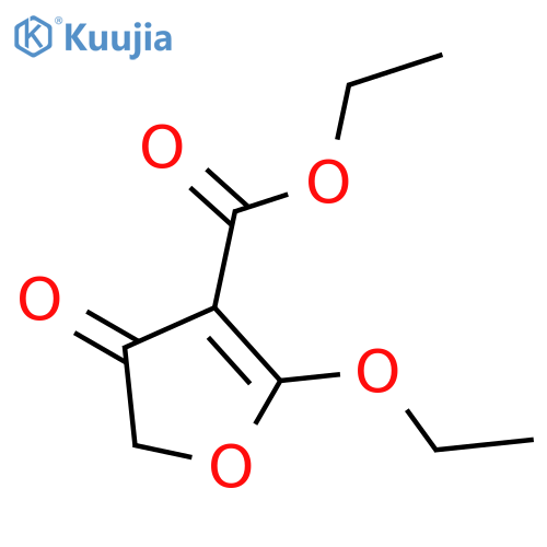 3-Furancarboxylic acid, 2-ethoxy-4,5-dihydro-4-oxo-, ethyl ester structure