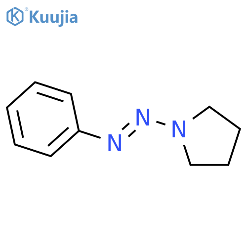 Pyrrolidine,1-(2-phenyldiazenyl)- structure
