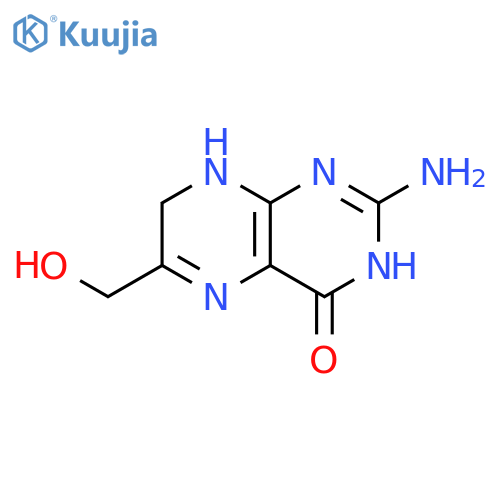 2-amino-7,8-dihydro-6-(hydroxymethyl)-4(3H)-Pteridinone structure