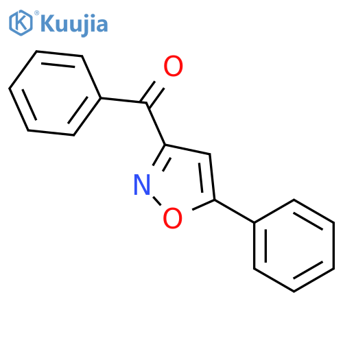 Methanone, phenyl(5-phenyl-3-isoxazolyl)- structure