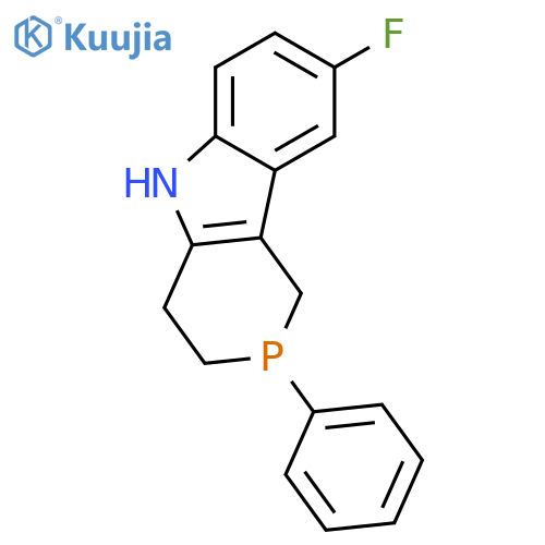 8-fluoro-2-phenyl-1,3,4,5-tetrahydrophosphinino[4,3-b]indole structure