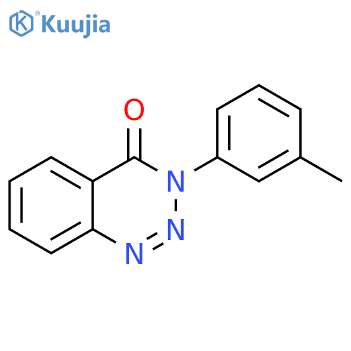 1,2,3-Benzotriazin-4(3H)-one, 3-(3-methylphenyl)- structure