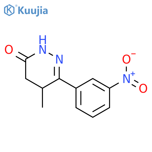 3(2H)-Pyridazinone, 4,5-dihydro-5-methyl-6-(3-nitrophenyl)- structure