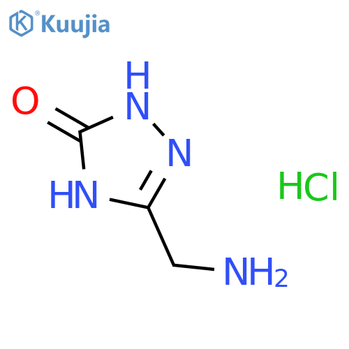 5-(aminomethyl)-1,2-dihydro-1,2,4-triazol-3-one;hydrochloride structure
