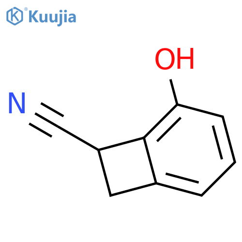 Bicyclo[4.2.0]octa-1,3,5-triene-7-carbonitrile, 5-hydroxy- (9CI) structure