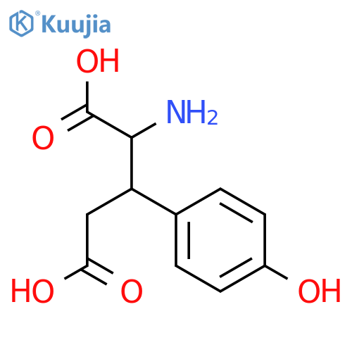 2-amino-3-(4-hydroxyphenyl)pentanedioic Acid structure
