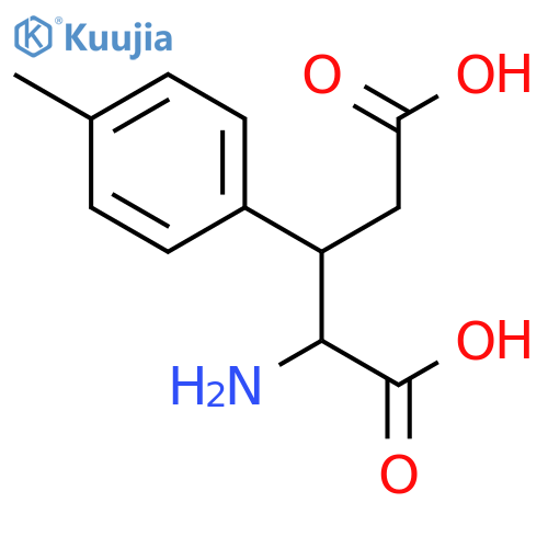 2-amino-3-(4-methylphenyl)pentanedioic Acid structure