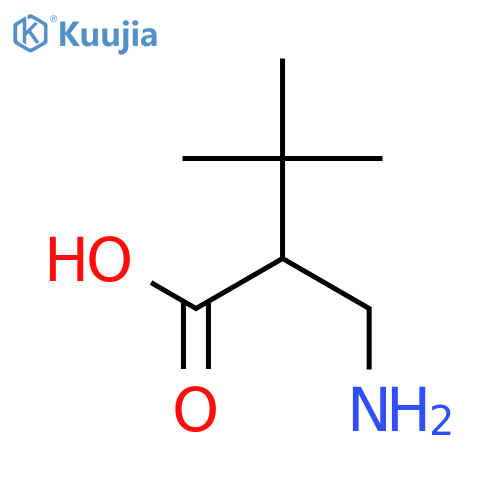 (3S)-3-amino-4,4-dimethylpentanoic acid structure