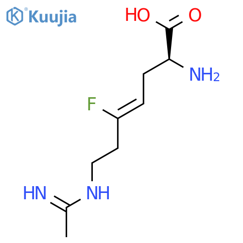 4-Heptenoic acid, 2-amino-5-fluoro-7-[(1-iminoethyl)amino]-, (2S)- structure