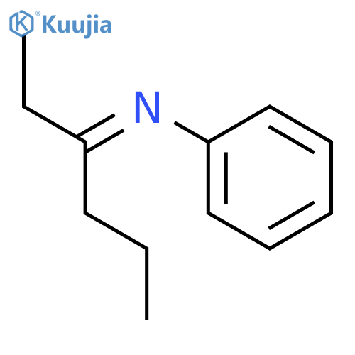 Benzenamine, N-(1-ethylbutylidene)- structure