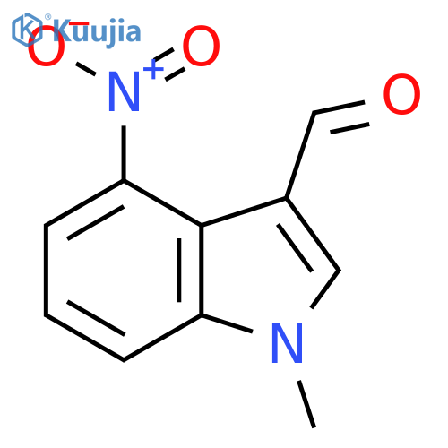 1-Methyl-4-nitro-1H-indole-3-carbaldehyde structure