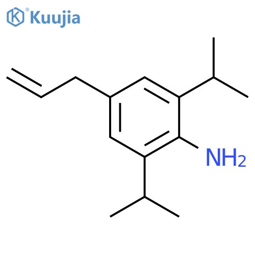 2,6-Di(propan-2-yl)-4-(prop-2-en-1-yl)aniline structure