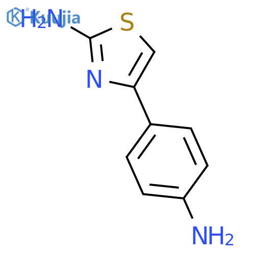 4-(4-aminophenyl)-1,3-thiazol-2-amine structure