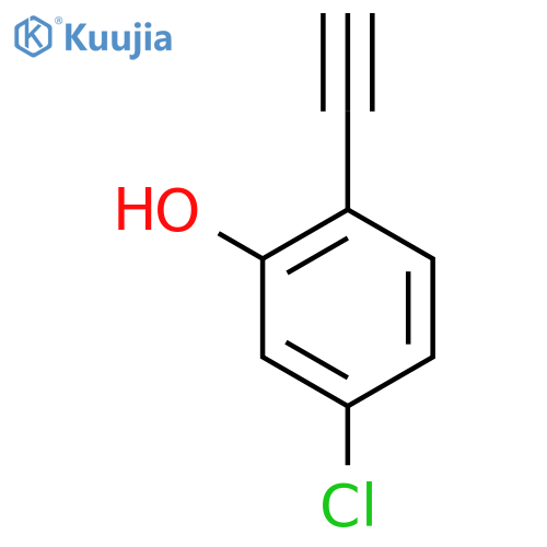 5-chloro-2-ethynylphenol structure