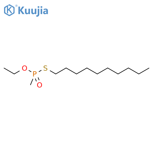 PHOSPHONOTHIOIC ACID, METHYL-, S-DECYL O-ETHYL ESTER structure
