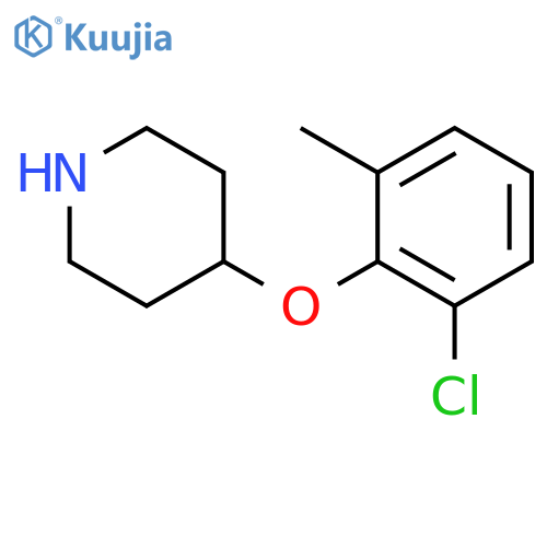 4-(2-chloro-6-methylphenoxy)piperidine structure