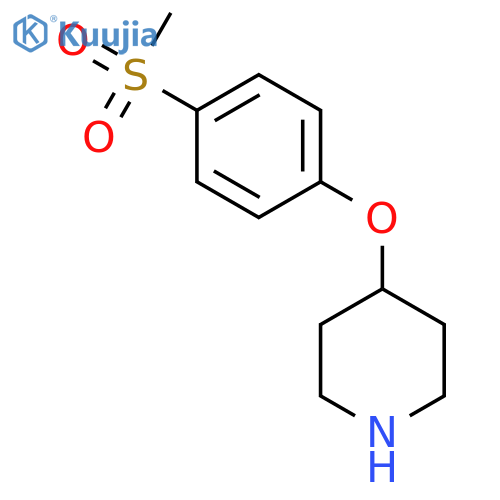 4-(4-methanesulfonylphenoxy)piperidine structure
