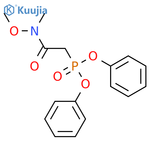 Diphenyl (N-Methoxy-N-methylcarbamoylmethyl)phosphonate structure