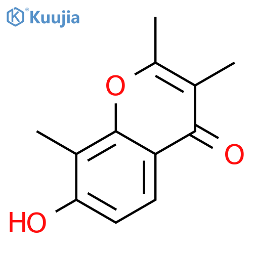 4H-1-Benzopyran-4-one, 7-hydroxy-2,3,8-trimethyl- structure