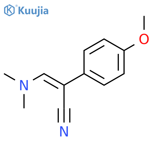 3-(Dimethylamino)-2-(4-methoxyphenyl)acrylonitrile structure