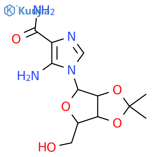 5-Amino-1-(2,3-O-isopropylidene-b-D-ribofuranosyl)imidazole-4-carboxamide structure