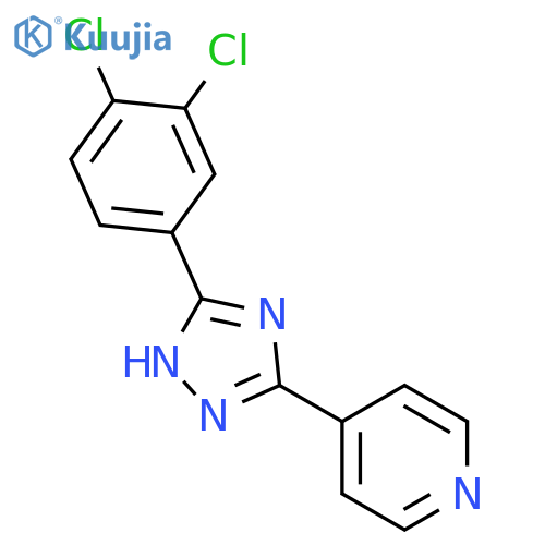 Pyridine, 4-[5-(3,4-dichlorophenyl)-1H-1,2,4-triazol-3-yl]- structure
