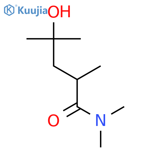 Pentanamide, 4-hydroxy-N,N,2,4-tetramethyl- structure
