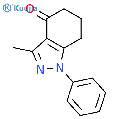 3-methyl-1-phenyl-6,7-dihydro-1H-indazol-4(5H)-one structure