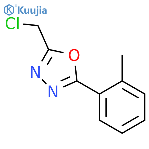 2-(chloromethyl)-5-(2-methylphenyl)-1,3,4-oxadiazole structure