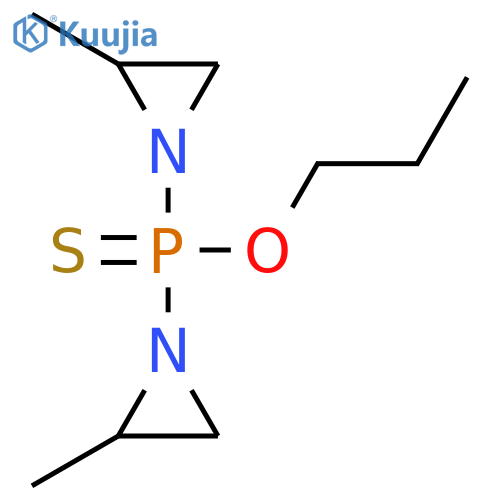 Bis(2-methylaziridin-1-yl)-propoxy-sulfanylidene-λ5-phosphane structure