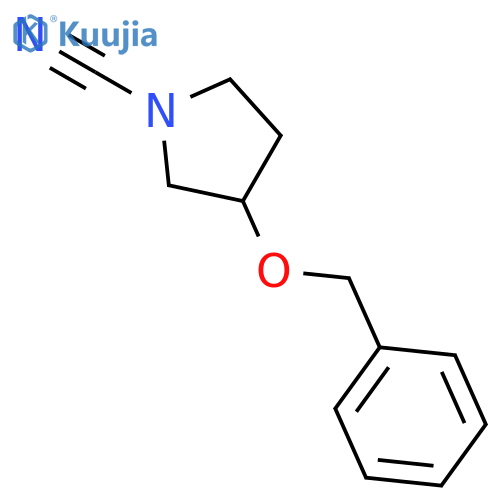 3-(benzyloxy)pyrrolidine-1-carbonitrile structure