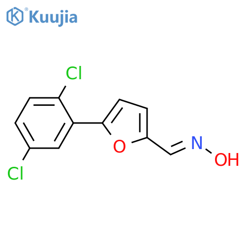 (E)-N-{5-(2,5-dichlorophenyl)furan-2-ylmethylidene}hydroxylamine structure