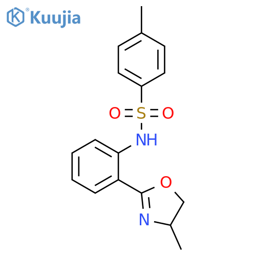 Benzenesulfonamide,N-[2-(4,5-dihydro-4-methyl-2-oxazolyl)phenyl]-4-methyl- structure