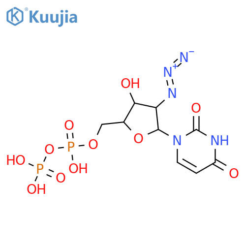 Uridine 5'-(trihydrogendiphosphate), 2'-azido-2'-deoxy- (9CI) structure