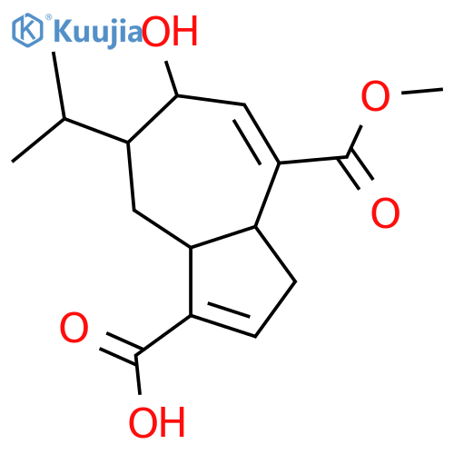 8-Hydroxy-3,9-guaiadiene-14,15-dioic acid; (1α,5β,8α)-form, 14-Me ester structure