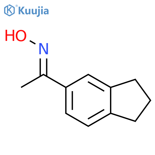 (E)-N-1-(2,3-dihydro-1H-inden-5-yl)ethylidenehydroxylamine structure