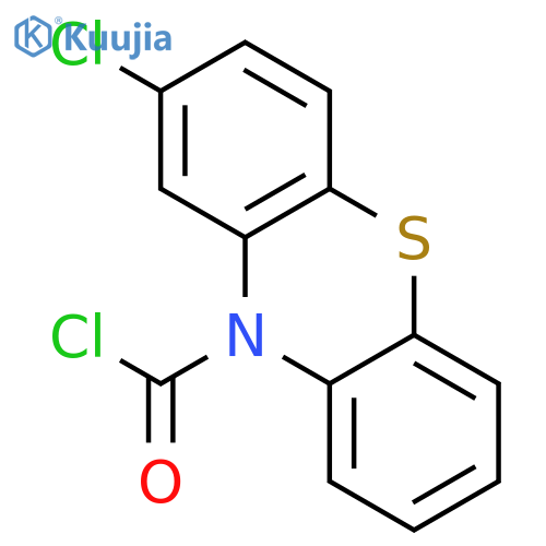 10H-Phenothiazine-10-carbonylchloride, 2-chloro- structure