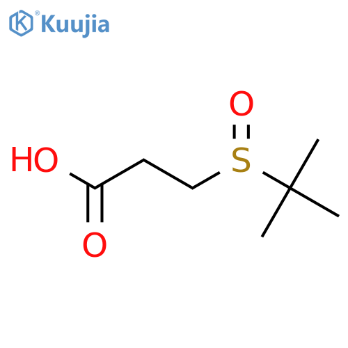 3-(Tert-butylsulfinyl)propanoic Acid structure