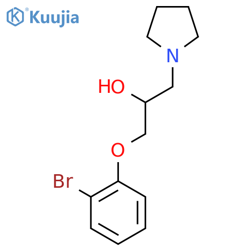 1-(2-Bromophenoxy)-3-pyrrolidin-1-ylpropan-2-ol structure
