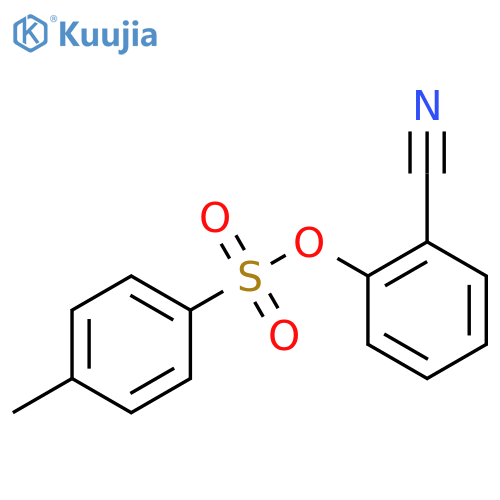 Benzonitrile, 2-[[(4-methylphenyl)sulfonyl]oxy]- structure