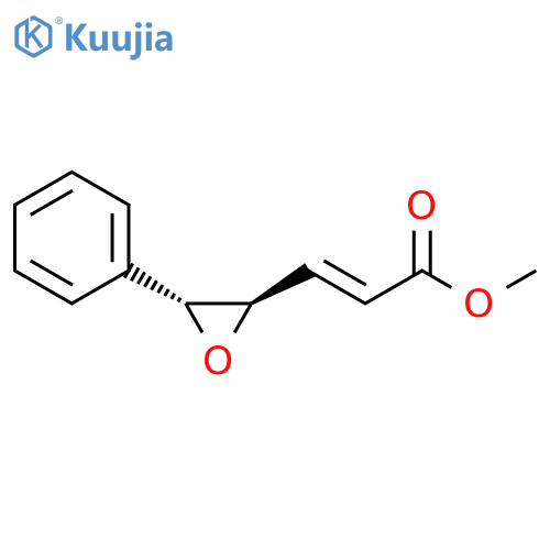 2-Propenoic acid, 3-[(2R,3R)-3-phenyloxiranyl]-, methyl ester, (2E)-rel- structure