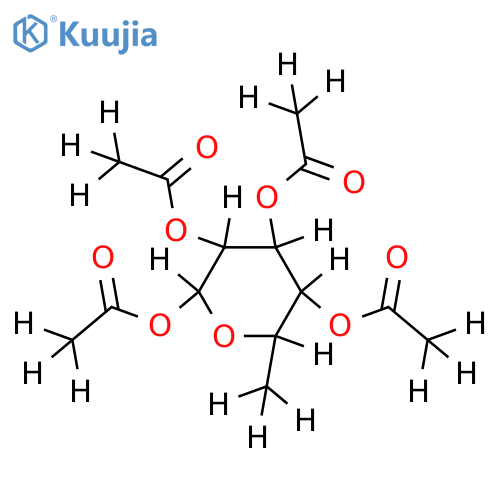 1,2,3,4-Tetra-O-Ac-alpha-L-Pyranosa-Rhamnose structure