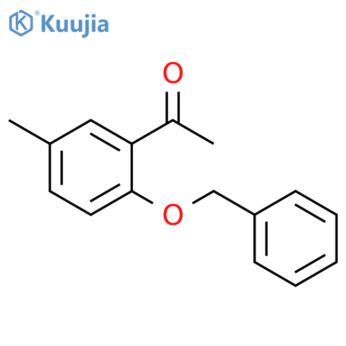 1-[2-(Benzyloxy)-5-methylphenyl]ethanone structure