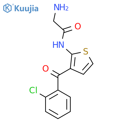 2-Amino-N-(3-(2-chlorobenzoyl)thiophen-2-yl)acetamide structure