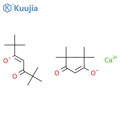 Bis(2,2,6,6-tetramethyl-3,5-heptanedionato)calcium [Ca(TMHD)2] structure