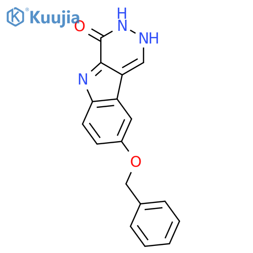 8-(benzyloxy)-2,3-dihydro-4H-pyridazino[4,5-b]indol-4-one structure
