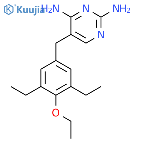 2,4-Pyrimidinediamine, 5-[(4-ethoxy-3,5-diethylphenyl)methyl]- structure