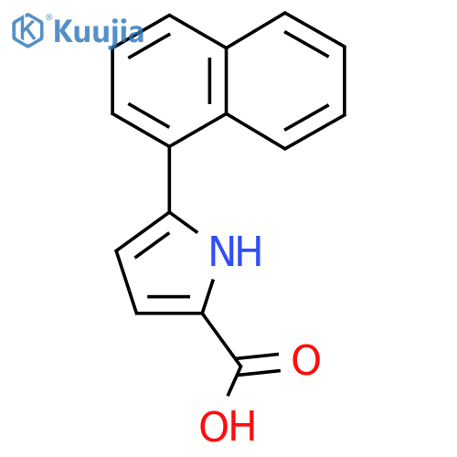 5-(Naphthalen-1-yl)-1H-pyrrole-2-carboxylic acid structure