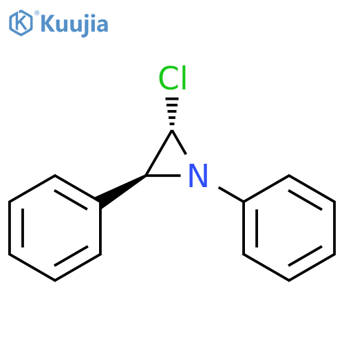 Aziridine, 2-chloro-1,3-diphenyl-, trans- structure