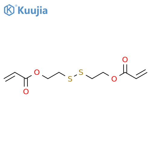 Disulfanediylbis(ethane-2,1-diyl) diacrylate structure